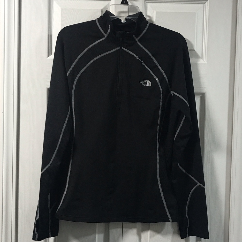 The North Face Black Long Sleeve Quarter-Zip Top